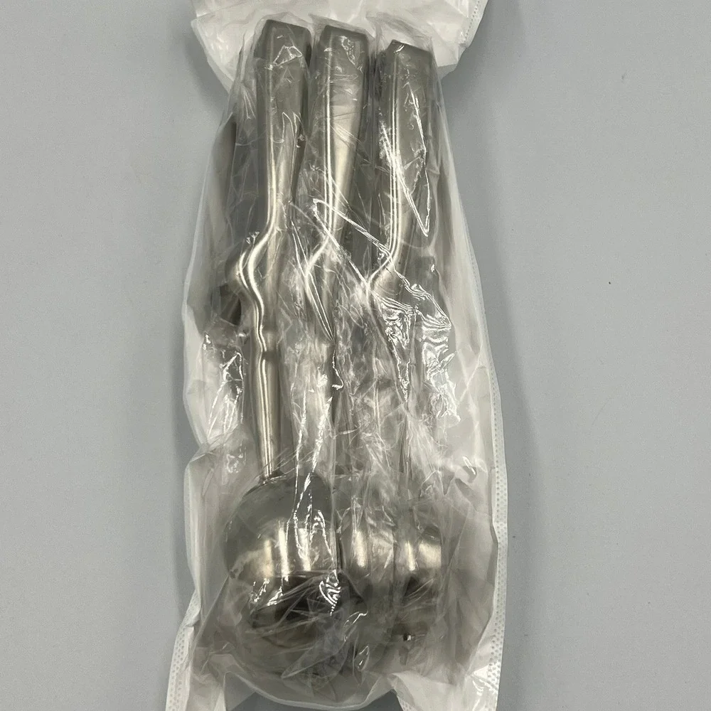 LWL Cookie Scoop Set 3 Pack Stainless Steel Trigger Release Silver New